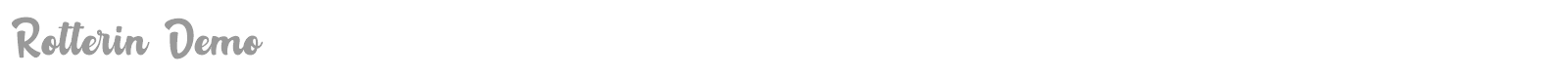 Rotterin font preview